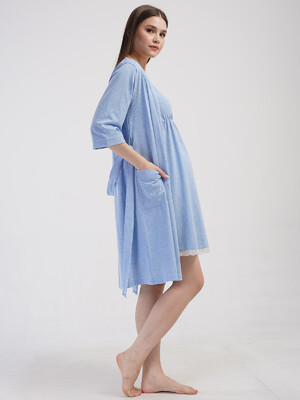 Купить Комплект із нічної сорочки та халата VIENETTA 4120010000 в Украина в Lingerie.ua - Одяг для дому та відпочинку, Фото 12