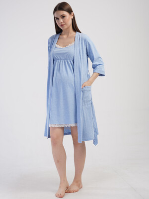 Купить Комплект із нічної сорочки та халата VIENETTA 4120010000 в Украина в Lingerie.ua - Одяг для дому та відпочинку, Фото 20