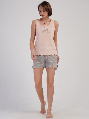 Купить Хлопковый летний комплект с шортами VIENETTA 4083832378 в Украина в Lingerie.ua - Одяг для дому та відпочинку, Фото 2