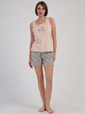 Купить Хлопковый летний комплект с шортами VIENETTA 4083832378 в Украина в Lingerie.ua - Одяг для дому та відпочинку, Фото 3