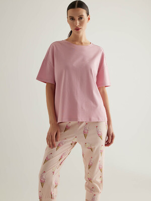 Купить Бавовняний домашній комплект із капрі HAYS 50273 в Украина в Lingerie.ua - Одяг для дому та відпочинку, Фото 2