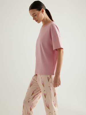 Купить Бавовняний домашній комплект із капрі HAYS 50273 в Украина в Lingerie.ua - Одяг для дому та відпочинку, Фото 3