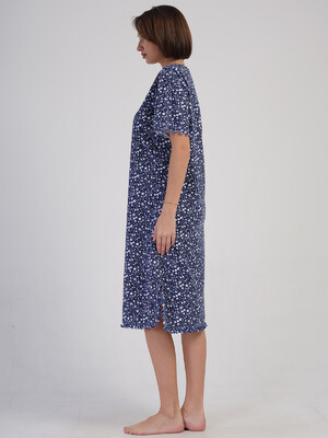 Купить Хлопковая туника большого размера с коротким рукавом VIENETTA 4081232850 в Украина в Lingerie.ua - Одяг для дому та відпочинку, Фото 3