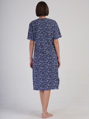 Купить Хлопковая туника большого размера с коротким рукавом VIENETTA 4081232850 в Украина в Lingerie.ua - Одяг для дому та відпочинку, Фото 6