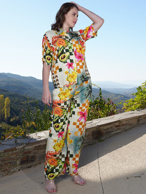 Купить Летний костюм с рубашкой и брюками VIENETTA PLUS 4092678303 в Украина в Lingerie.ua - Одяг для дому та відпочинку, Фото 3