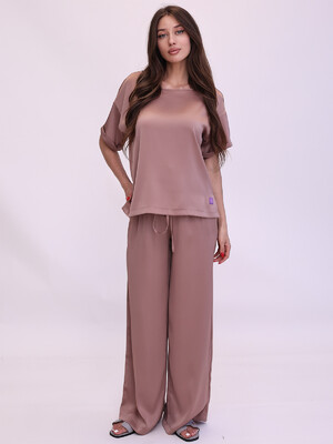 Купить Шелковый костюм из футболки и брюк LINGERIE 170774 в Украина в Lingerie.ua - Одяг для дому та відпочинку, Фото 10