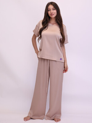 Купить Шелковый костюм из футболки и брюк LINGERIE 170774 в Украина в Lingerie.ua - Одяг для дому та відпочинку, Фото 8