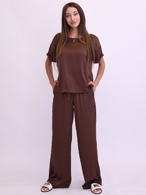 Купить Шелковый костюм из футболки и брюк LINGERIE 170774 в Украина в Lingerie.ua - Одяг для дому та відпочинку, Фото 3