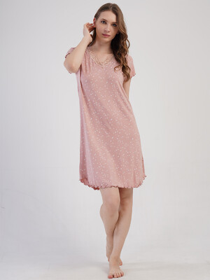 Купить Ночная сорочка большого размера с коротким рукавом VIENETTA 4092860841  в Украина в Lingerie.ua - Одяг для дому та відпочинку, Видео