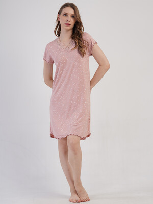 Купить Ночная сорочка большого размера с коротким рукавом VIENETTA 4092860841  в Украина в Lingerie.ua - Одяг для дому та відпочинку, Фото 4