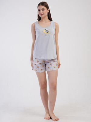 Купить Бавовняний домашній комплект з майки та шортів VIENETTA 4101227689 в Украина в Lingerie.ua - Одяг для дому та відпочинку, Фото 3