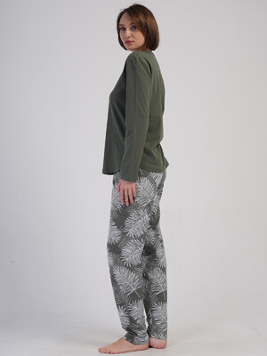 Купить Хлопковый домашний костюм с длинным рукавом VIENETTA 4100201526 в Украина в Lingerie.ua - Одяг для дому та відпочинку, Фото 2