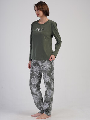 Купить Хлопковый домашний костюм с длинным рукавом VIENETTA 4100201526 в Украина в Lingerie.ua - Одяг для дому та відпочинку, Фото 3