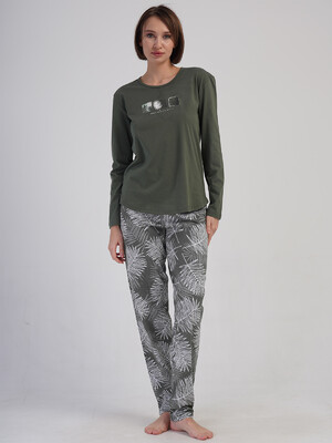 Купить Хлопковый домашний костюм с длинным рукавом VIENETTA 4100201526 в Украина в Lingerie.ua - Одяг для дому та відпочинку, Фото 4