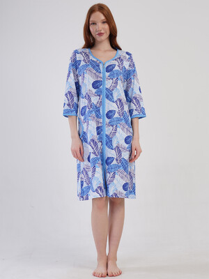 Купить Бавовняний халат великого розміру на блискавці VIENETTA 4081532247 в Украина в Lingerie.ua - Одяг для дому та відпочинку, Фото 7