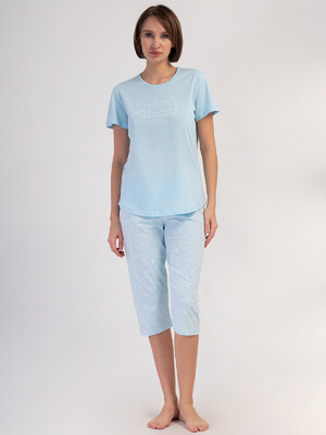 Купить Бавовняний комплект з капрі VIENETTA 4080881589 в Украина в Lingerie.ua - Одяг для дому та відпочинку, Фото 5