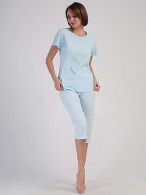 Купить Бавовняний комплект з капрі VIENETTA 4080881589 в Украина в Lingerie.ua - Одяг для дому та відпочинку, Фото 6