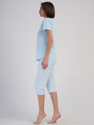 Купить Бавовняний комплект з капрі VIENETTA 4080881589 в Украина в Lingerie.ua - Одяг для дому та відпочинку, Фото 8