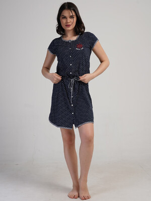 Купить Халат літній великого розміру на ґудзиках VIENETTA 5033711404 в Украина в Lingerie.ua - Одяг для дому та відпочинку, Фото 6