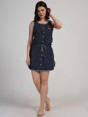 Купить Бавовняний халат жіночий на ґудзиках VIENETTA 5033721404 в Украина в Lingerie.ua - Одяг для дому та відпочинку, Фото 6