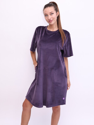 Велюровая туника с коротким рукавом LINGERIE 170797