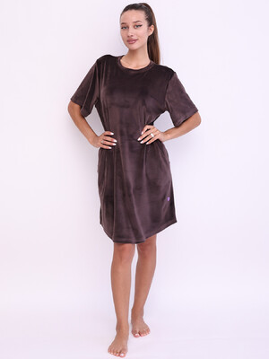 Купить Велюровая туника с коротким рукавом LINGERIE 170797 в Украина в Lingerie.ua - Одяг для дому та відпочинку, Фото 2