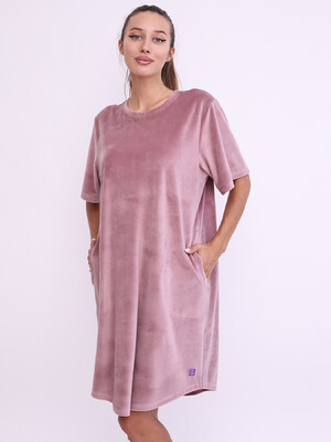 Купить Велюровая туника с коротким рукавом LINGERIE 170797 в Украина в Lingerie.ua - Одяг для дому та відпочинку, Фото 6