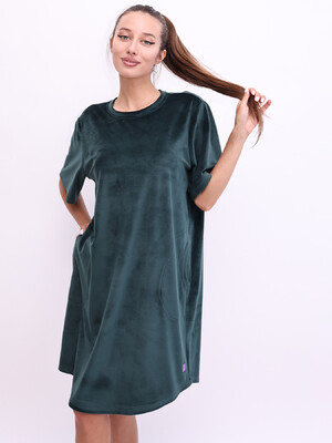 Купить Велюровая туника с коротким рукавом LINGERIE 170797 в Украина в Lingerie.ua - Одяг для дому та відпочинку, Фото 7