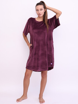 Купить Велюровая туника с коротким рукавом LINGERIE 170797 в Украина в Lingerie.ua - Одяг для дому та відпочинку, Фото 8