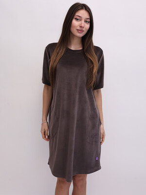 Купить Велюровая туника с коротким рукавом LINGERIE 170797 в Украина в Lingerie.ua - Одяг для дому та відпочинку, Фото 5