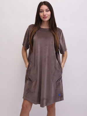 Купить Велюровая туника с коротким рукавом LINGERIE 170797 в Украина в Lingerie.ua - Одяг для дому та відпочинку, Фото 7