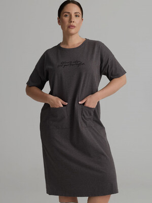 Купить Хлопковая домашняя туника большого размера HAYS 62268 в Украина в Lingerie.ua - Одяг для дому та відпочинку, Фото 2