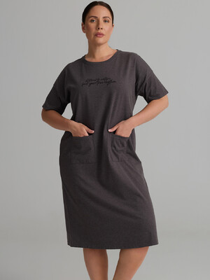 Купить Хлопковая домашняя туника большого размера HAYS 62268 в Украина в Lingerie.ua - Одяг для дому та відпочинку, Фото 3