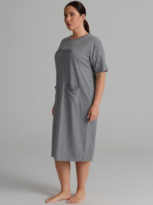 Купить Хлопковая домашняя туника большого размера HAYS 62268 в Украина в Lingerie.ua - Одяг для дому та відпочинку, Фото 4