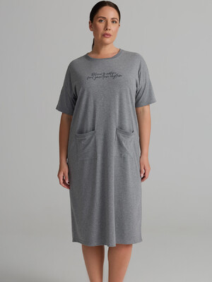 Купить Хлопковая домашняя туника большого размера HAYS 62268 в Украина в Lingerie.ua - Одяг для дому та відпочинку, Фото 5