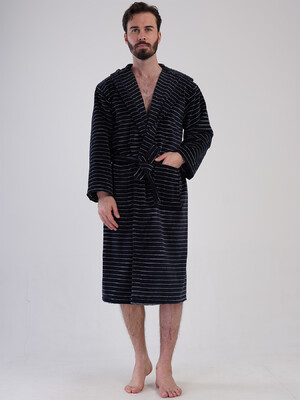 Купить Велюровий халат чоловічий на запах VIENETTA MAN 1617550000 в Украина