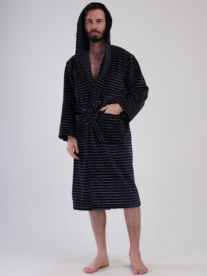 Купить Велюровий халат чоловічий на запах VIENETTA MAN 1617550000 в Украина в Lingerie.ua - Одяг для дому та відпочинку, Фото 3