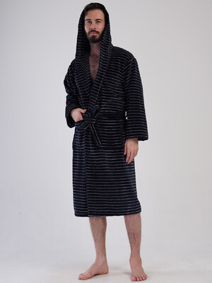 Купить Велюровий халат чоловічий на запах VIENETTA MAN 1617550000 в Украина в Lingerie.ua - Одяг для дому та відпочинку, Фото 5