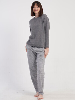 Купить Домашній жіночий костюм великого розміру з брюками VIENETTA 5010100000 в Украина