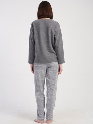 Купить Домашній жіночий костюм великого розміру з брюками VIENETTA 5010100000 в Украина в Lingerie.ua - Одяг для дому та відпочинку, Фото 5