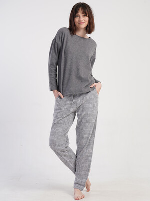 Купить Домашній жіночий костюм великого розміру з брюками VIENETTA 5010100000 в Украина в Lingerie.ua - Одяг для дому та відпочинку, Фото 6