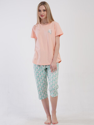 Купить Хлопковый комплект с капри VIENETTA 4101057973 в Украина в Lingerie.ua - Одяг для дому та відпочинку, Фото 4