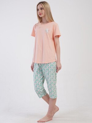Купить Хлопковый комплект с капри VIENETTA 4101057973 в Украина в Lingerie.ua - Одяг для дому та відпочинку, Фото 5