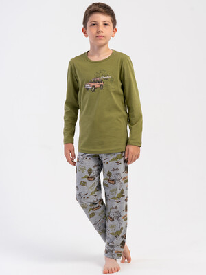 Купить Хлопковый домашний комплект с длинным рукавом для мальчика VIENETTA 5040360822 в Украина в Lingerie.ua - Одяг для дому та відпочинку, Фото 1