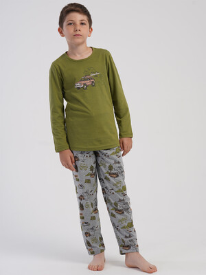 Купить Хлопковый домашний комплект с длинным рукавом для мальчика VIENETTA 5040360822 в Украина в Lingerie.ua - Одяг для дому та відпочинку, Фото 2