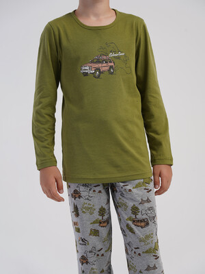 Купить Хлопковый домашний комплект с длинным рукавом для мальчика VIENETTA 5040360822 в Украина в Lingerie.ua - Одяг для дому та відпочинку, Фото 6