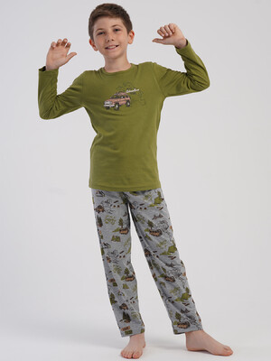 Купить Хлопковый домашний комплект с длинным рукавом для мальчика VIENETTA 5040360822 в Украина в Lingerie.ua - Одяг для дому та відпочинку, Фото 4