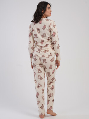 Купить Хлопковый домашний комплект с длинным рукавом VIENETTA 5040295056 в Украина в Lingerie.ua - Одяг для дому та відпочинку, Фото 3