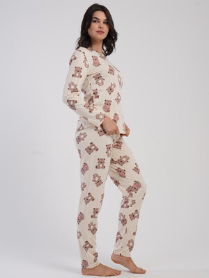 Купить Хлопковый домашний комплект с длинным рукавом VIENETTA 5040295056 в Украина в Lingerie.ua - Одяг для дому та відпочинку, Фото 4