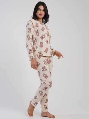 Купить Хлопковый домашний комплект с длинным рукавом VIENETTA 5040295056 в Украина в Lingerie.ua - Одяг для дому та відпочинку, Фото 5